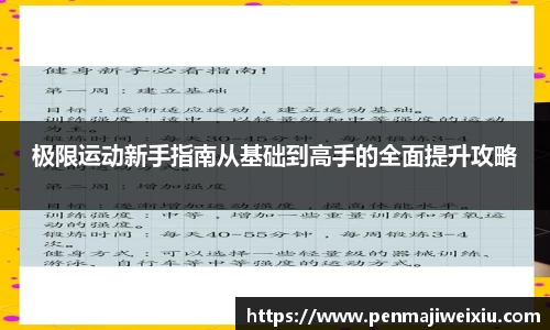 极限运动新手指南从基础到高手的全面提升攻略