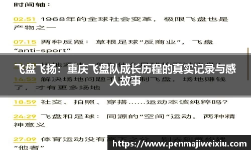 飞盘飞扬:重庆飞盘队成长历程的真实记录与感人故事