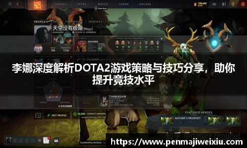 李娜深度解析DOTA2游戏策略与技巧分享，助你提升竞技水平